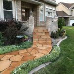 Grand Flagstone Front Porch Walkway Stairs