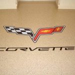 Concrete floor logo